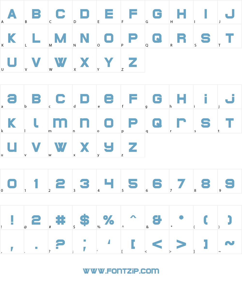 POE Unicase Too Font Character